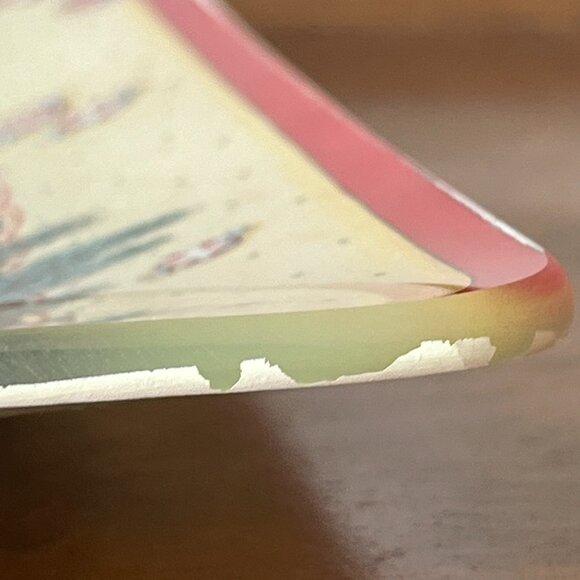 Signed Mary Engelbreit Mark Roberts Christmas Glass Santa Plate Platter 2014 - Picture 8 of 16